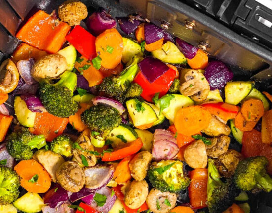 Ingredientes da Receita simples e deliciosa de legumes na Air Fryer