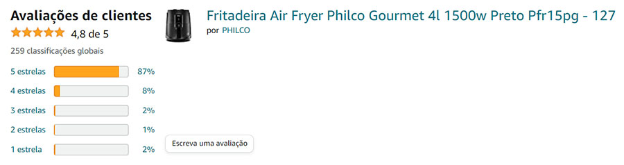airfryer philco 4litros