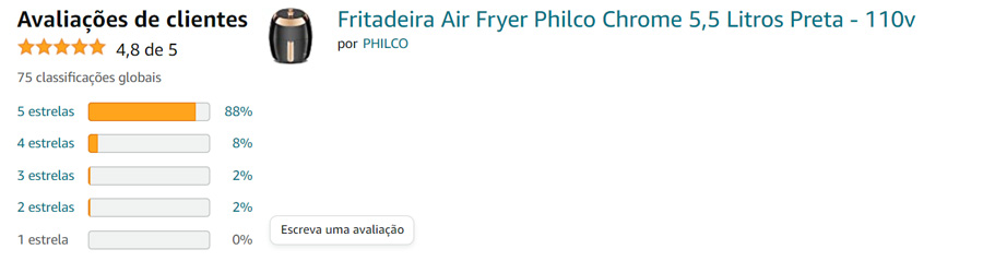 avaliaçãos philco fritadeira 5,5l