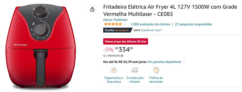 Conclusão: Air Fryer Multilaser, é boa? Prós e contras de comprar essa marca e onde encontrar o melhor custo-benefício
