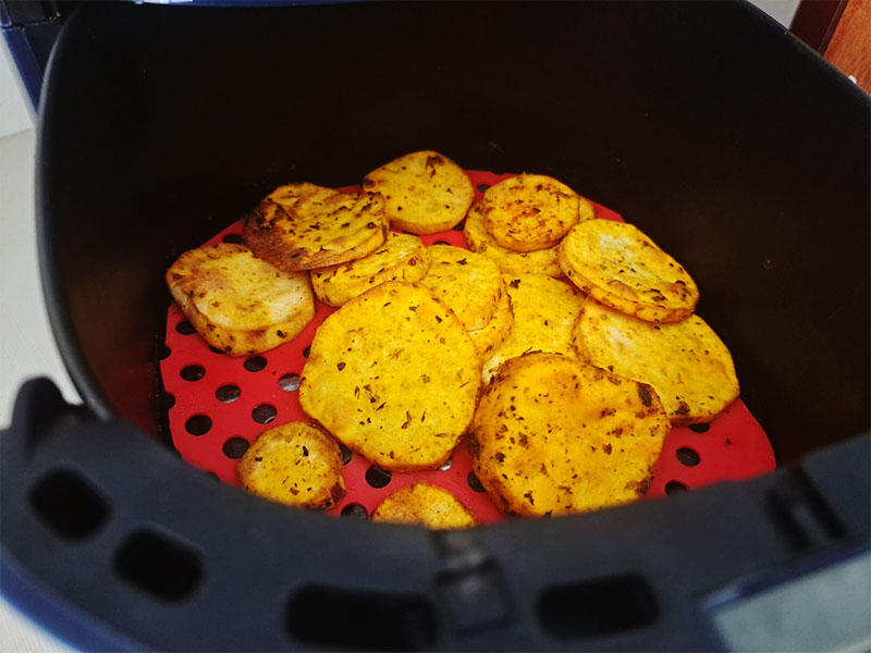 Como Fazer as Batatas Doces Fatiadas na Air Fryer