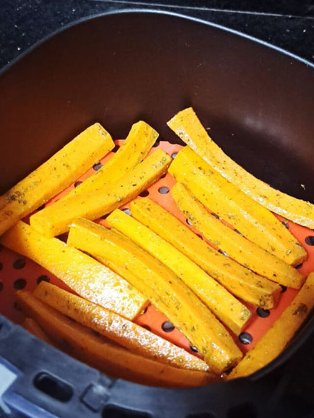 Palitos de Cenoura na Air Fryer bem temperados e saudáveis com 3 Ingredientes