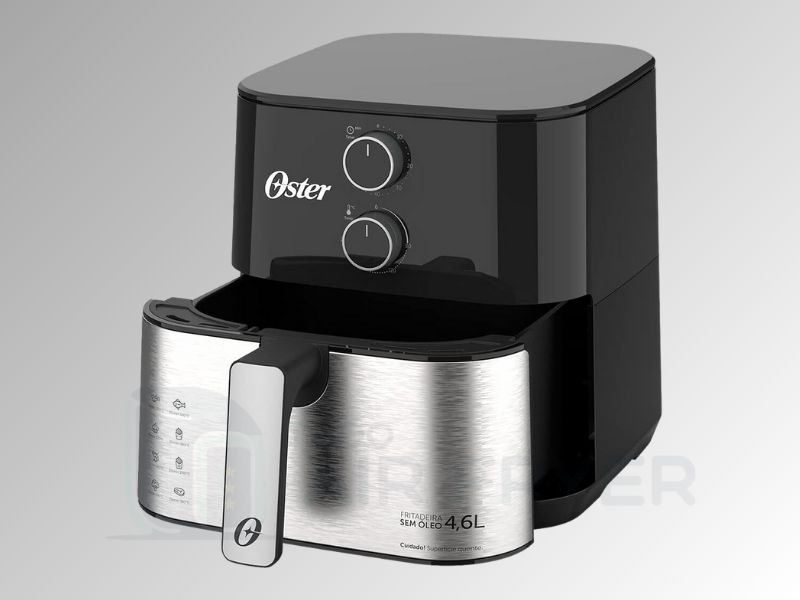 Air Fryer com Potência, Qualidade e Resultados Excelentes: Inox Compact 4,6L Oster