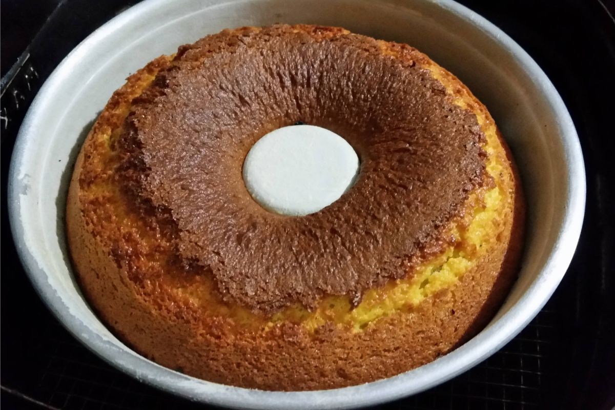 Bolo de Cenoura na Airfryer Saudável