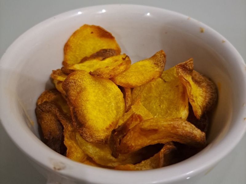 Conclusão Esqueça Salgadinho de Supermercado, Experimente Chips de Mandioquinha na Air Fryer