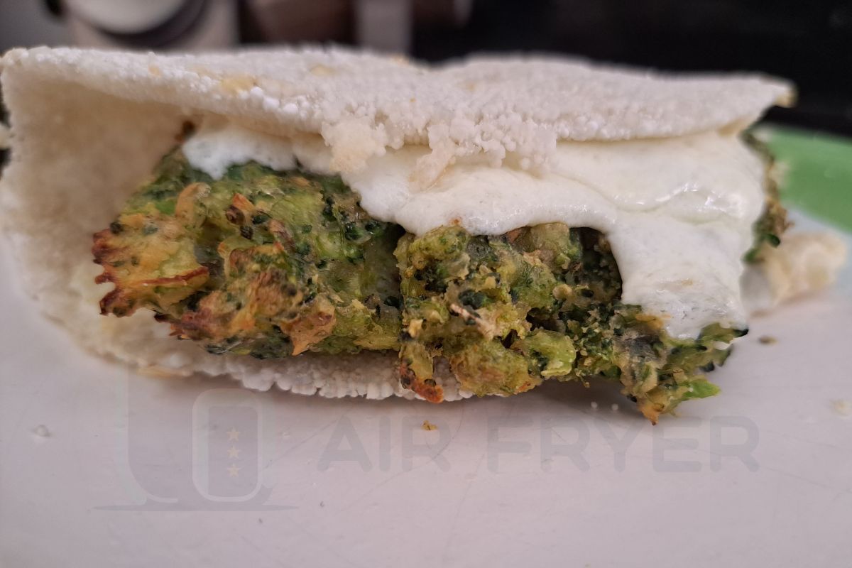 Hambúrguer de Brócolis com tapioca