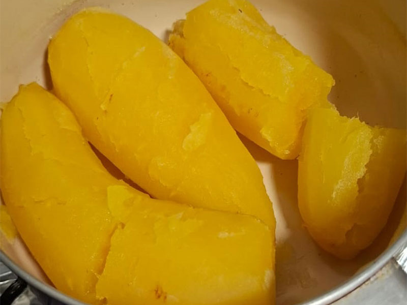 batata mandioquinha cozida